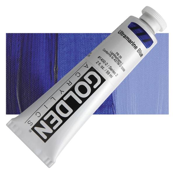 Golden Heavy Body Akrilik Boya 59 Ml Seri 2 Ultramarine Blue - 1