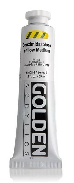 Golden Heavy Body Akrilik Boya 59 Ml Seri 3 Benzimidazolone Yellow Medium - 3