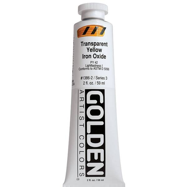 Golden Heavy Body Akrilik Boya 59 Ml Seri 3 Transparent Yellow Iron Oxide - 3