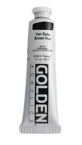 Golden Heavy Body Akrilik Boya 59 Ml Seri 3 Van Dyke Brown Hue - 3