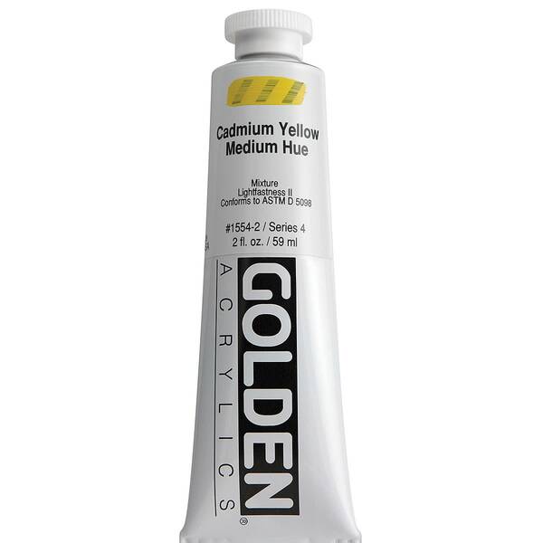 Golden Heavy Body Akrilik Boya 59 Ml Seri 4 Cadmium Yellow Medium Hue - 3