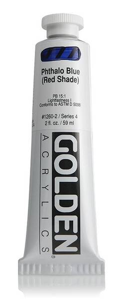 Golden Heavy Body Akrilik Boya 59 Ml Seri 4 Phthalo Blue Red Shade - 3