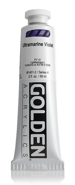 Golden Heavy Body Akrilik Boya 59 Ml Seri 4 Ultramarine Violet - 3