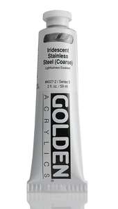 Golden Heavy Body Akrilik Boya 59 Ml Seri 5 Iridescent Stainless Steel Coarse - 3