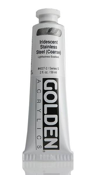 Golden Heavy Body Akrilik Boya 59 Ml Seri 5 Iridescent Stainless Steel Coarse - 3