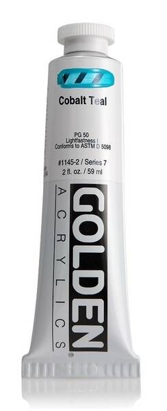 Golden Heavy Body Akrilik Boya 59 Ml Seri 7 Cobalt Teal - 3