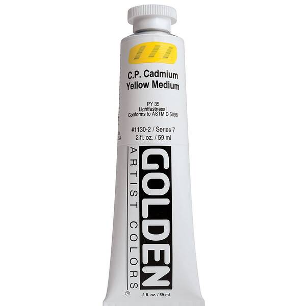 Golden Heavy Body Akrilik Boya 59 Ml Seri 7 C.P. Cadmium Yellow Medium - 3