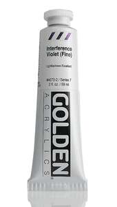 Golden Heavy Body Akrilik Boya 59 Ml Seri 7 Interference Violet Fine - 3