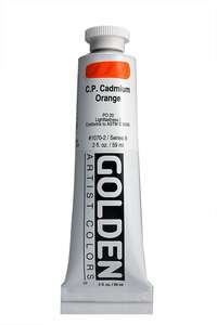 Golden Heavy Body Akrilik Boya 59 Ml Seri 8 C.P. Cadmium Orange - 3