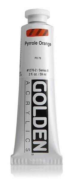 Golden Heavy Body Akrilik Boya 59 Ml Seri 8 Pyrrole Orange - 3