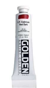 Golden Heavy Body Akrilik Boya 59 Ml Seri 9 C.P. Cadmium Red Dark - 3