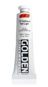 Golden Heavy Body Akrilik Boya 59 Ml Seri 9 C.P. Cadmium Red Light - 3