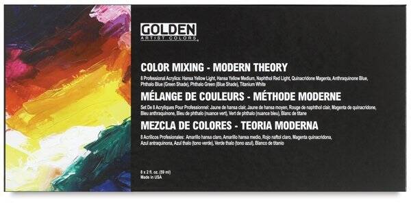Golden Heavy Body Color Mixing Modern Set