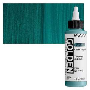 Golden High Flow Sıvı Akrilik Boya 118 Ml Seri 8 Cobalt Turquoise - 1