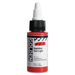 Golden High Flow Sıvı Akrilik Boya 30 Ml Seri 5 Naphthol Red Light - 3