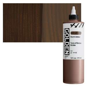 Golden High Flow Sıvı Akrilik Boya 473 Ml Seri 1 Burnt Umber - 1