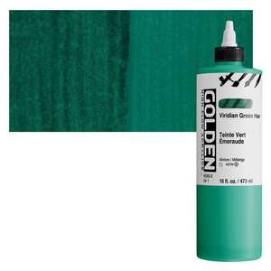 Golden High Flow Sıvı Akrilik Boya 473 Ml Seri 1 Viridian Green Hue - 1