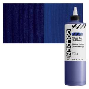 Golden High Flow Sıvı Akrilik Boya 473 Ml Seri 4 Phthalo Blue (Red Shade) - Golden