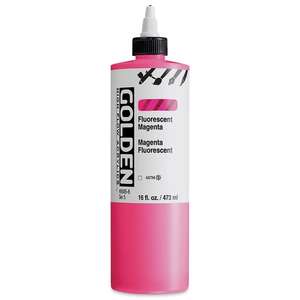 Golden High Flow Sıvı Akrilik Boya 473 Ml Seri 5 Fluorescent Magenta - 3