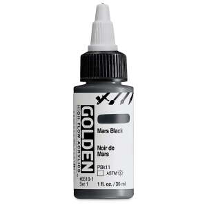 Golden High Flow Sıvı Akrilik Boya 30 Ml Seri 1 Mars Black - 3
