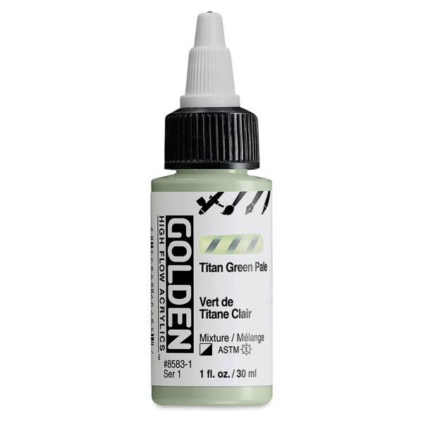 Golden High Flow Sıvı Akrilik Boya 30 Ml Seri 1 Titan Green Pale - 3