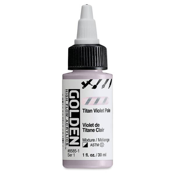 Golden High Flow Sıvı Akrilik Boya 30 Ml Seri 1 Titan Violet Pale - 3