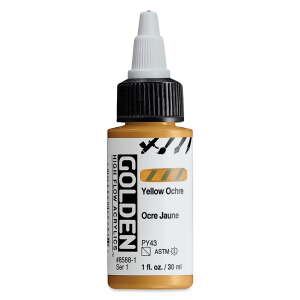 Golden High Flow Sıvı Akrilik Boya 30 Ml Seri 1 Yellow Ochre - 3