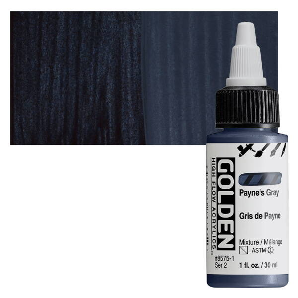 Golden High Flow Sıvı Akrilik Boya 30 Ml Seri 2 Payne's Gray - 1