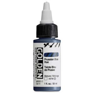 Golden High Flow Sıvı Akrilik Boya 30 Ml Seri 4 Prussian Blue Hue - 3