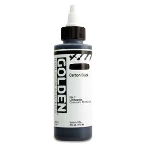 Golden High Flow Sıvı Akrilik Boya 118 Ml Seri 1 Carbon Black - 3