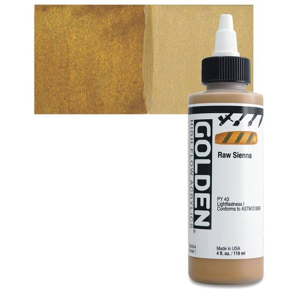 Golden High Flow Sıvı Akrilik Boya 118 Ml Seri 1 Raw Sienna - 1