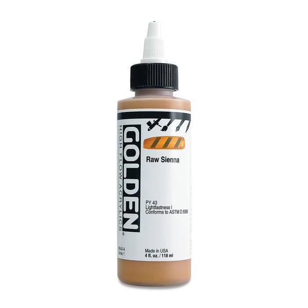 Golden High Flow Sıvı Akrilik Boya 118 Ml Seri 1 Raw Sienna - 3