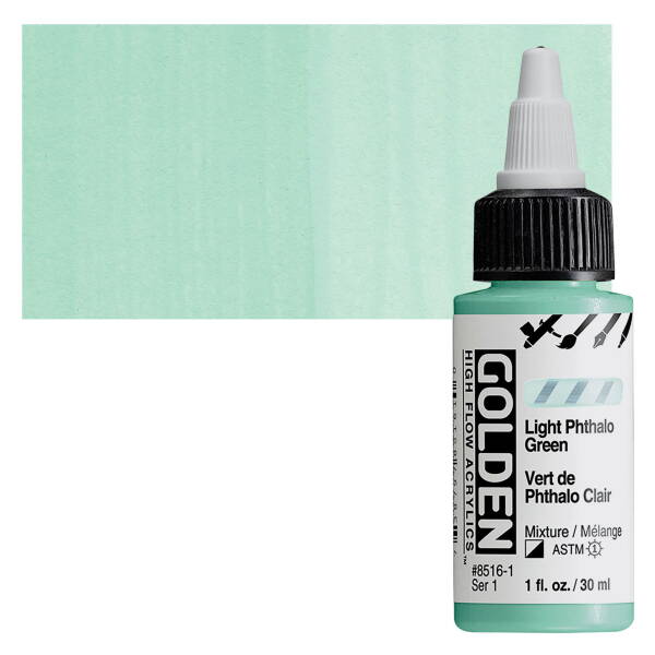 Golden High Flow Sıvı Akrilik Boya 30 Ml Seri 1 Light Phthalo Green - 1