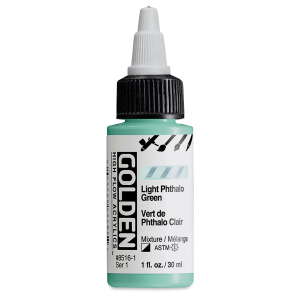 Golden High Flow Sıvı Akrilik Boya 30 Ml Seri 1 Light Phthalo Green - 3