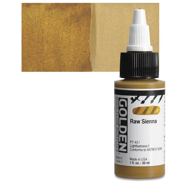 Golden High Flow Sıvı Akrilik Boya 30 Ml Seri 1 Raw Sienna - 1