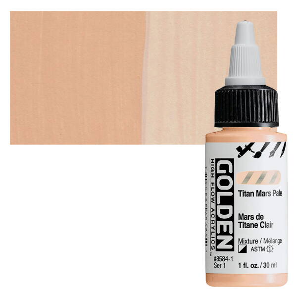 Golden High Flow Sıvı Akrilik Boya 30 Ml Seri 1 Titan Mars Pale - 1