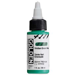Golden High Flow Sıvı Akrilik Boya 30 Ml Seri 1 Viridian Green Hue - 3