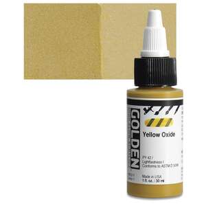 Golden High Flow Sıvı Akrilik Boya 30 Ml Seri 1 Yellow Oxide - 1