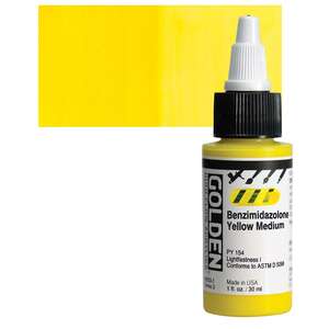 Golden High Flow Sıvı Akrilik Boya 30 Ml Seri 3 Benzimidazolone Yellow Medium - 1