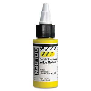 Golden High Flow Sıvı Akrilik Boya 30 Ml Seri 3 Benzimidazolone Yellow Medium - 3