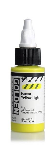 Golden High Flow Sıvı Akrilik Boya 30 Ml Seri 3 Hansa Yellow Light - 1