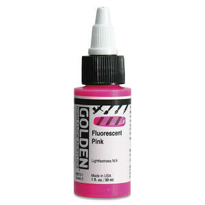 Golden High Flow Sıvı Akrilik Boya 30 Ml Seri 5 Fluorescent Pink - 3