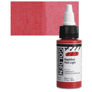 Golden High Flow Sıvı Akrilik Boya 30 Ml Seri 5 Naphthol Red Light - 1