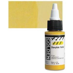 Golden High Flow Sıvı Akrilik Boya 30 Ml Seri 6 Diarylide Yellow - 1