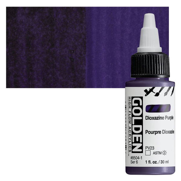 Golden High Flow Sıvı Akrilik Boya 30 Ml Seri 6 Dioxazine Purple - 1