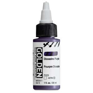 Golden High Flow Sıvı Akrilik Boya 30 Ml Seri 6 Dioxazine Purple - 3