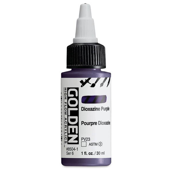 Golden High Flow Sıvı Akrilik Boya 30 Ml Seri 6 Dioxazine Purple - 3