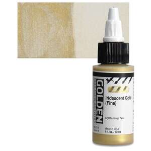 Golden High Flow Sıvı Akrilik Boya 30 Ml Seri 6 Iridescent Gold Fine - 1