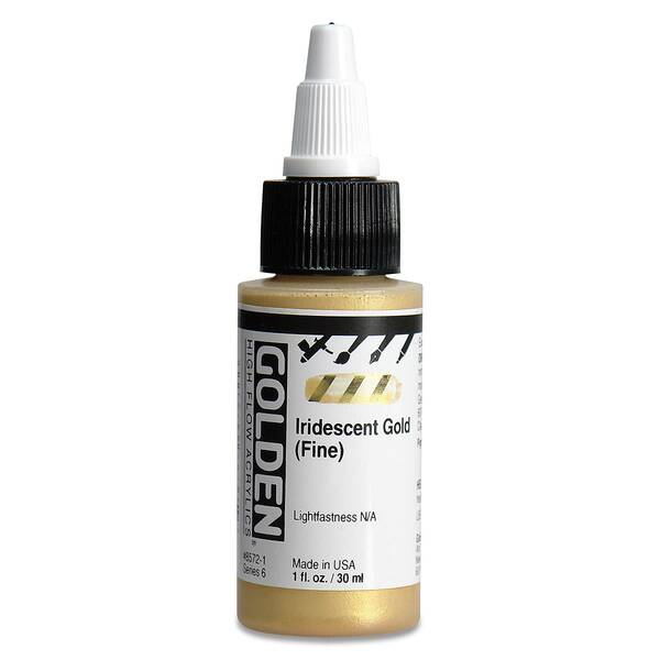 Golden High Flow Sıvı Akrilik Boya 30 Ml Seri 6 Iridescent Gold Fine - 3