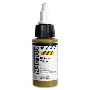 Golden High Flow Sıvı Akrilik Boya 30 Ml Seri 6 Nickel Azo Yellow - 3